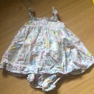 12 mo cotton dress w/ bloomers
